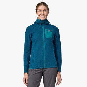 Patagonia Women's R1 Air Fleece Full-Zip Hoody, Medium, Lagom Blue, NWT